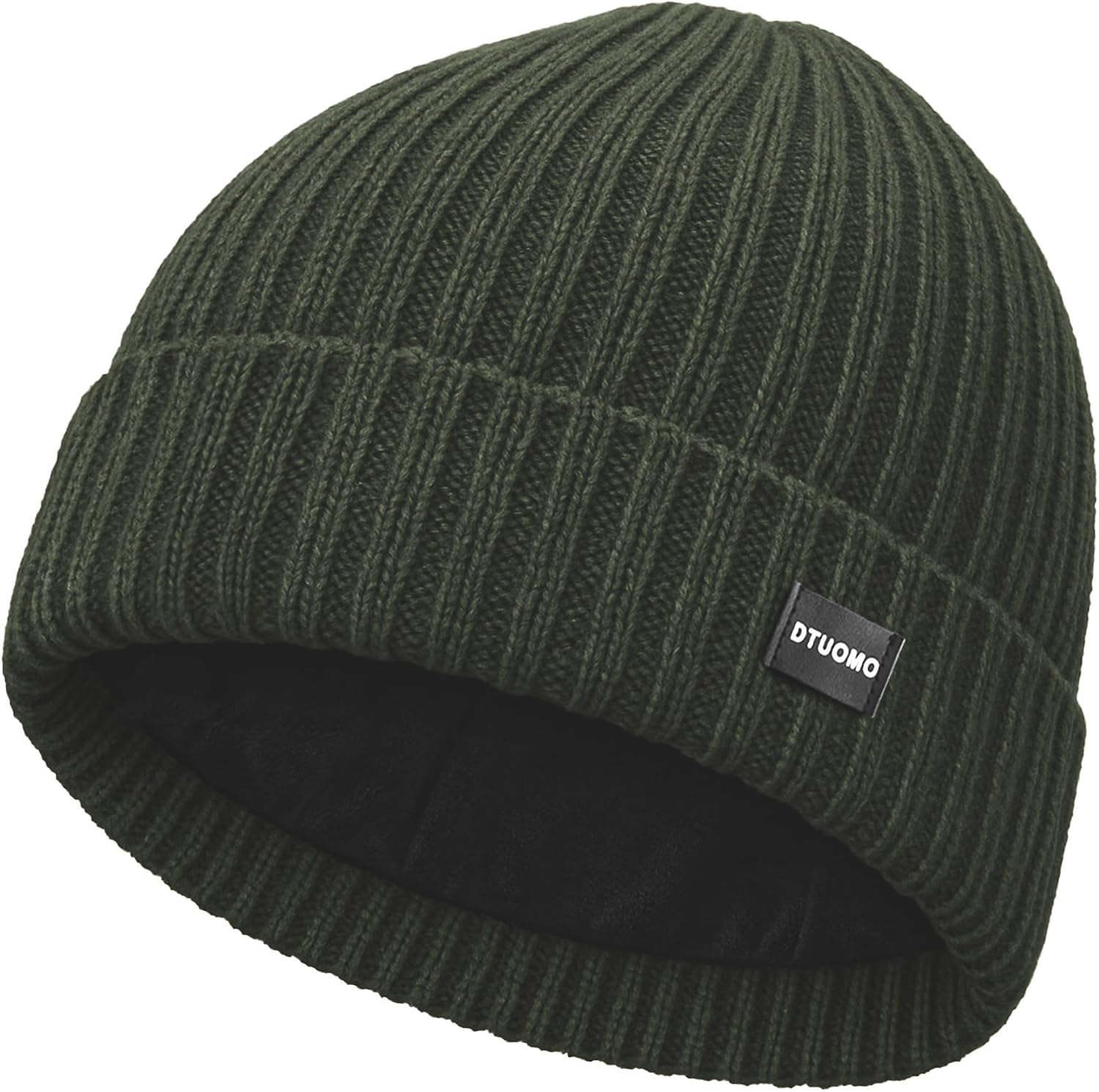 Detalle de DTUOMO Merinowolle Mütze Herren One Size 🧣