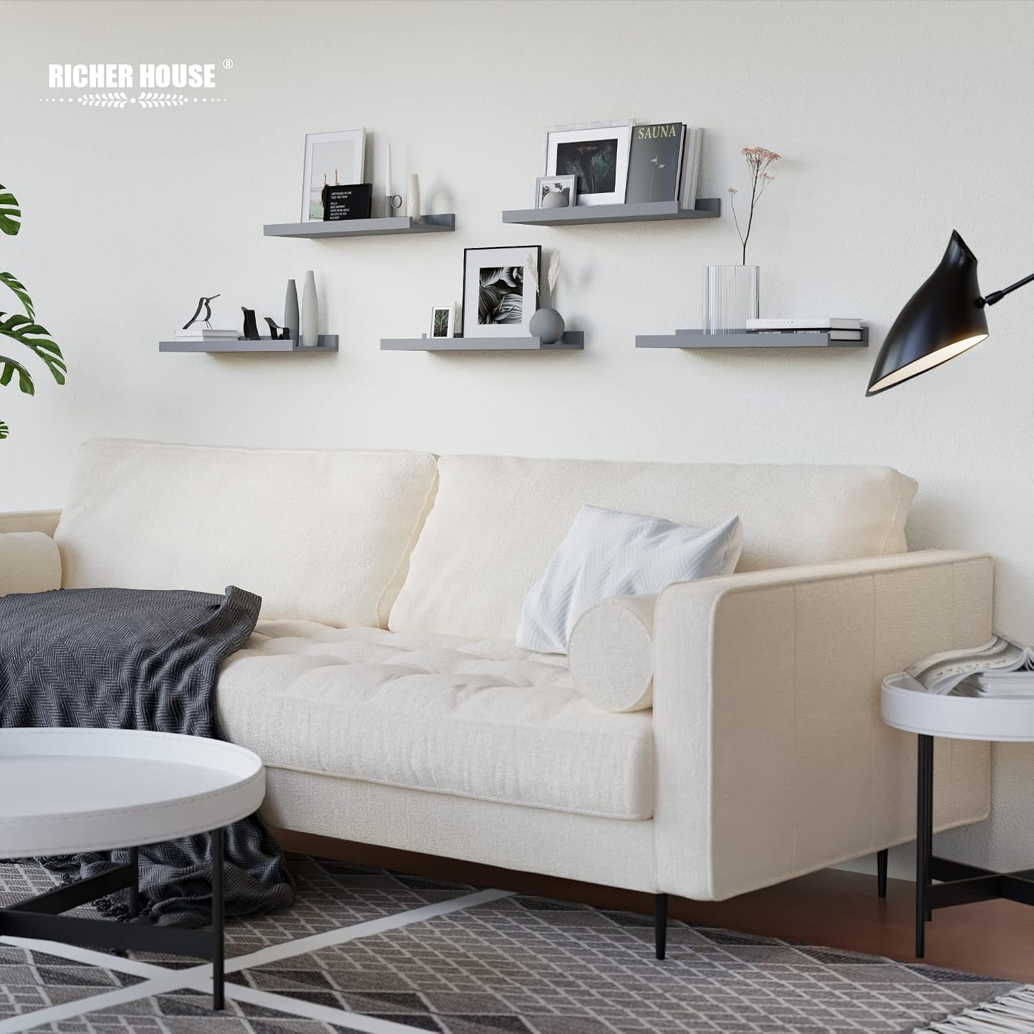 Detalle 2 de RICHER HOUSE Floating Shelves, 15.75-Inch