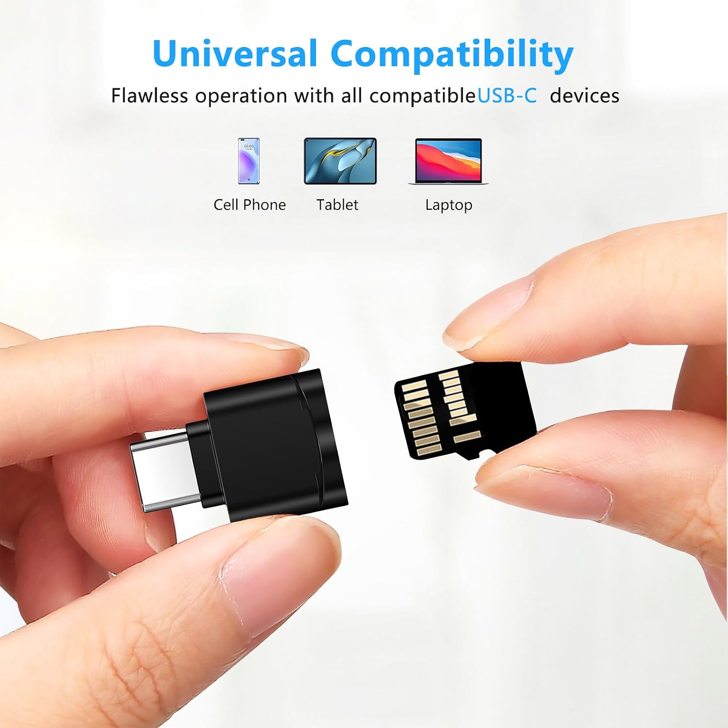 Thumbnail 4 de Seminer TF-Crad-Reader-BK microSD card reader with USB-C and plug-and-play