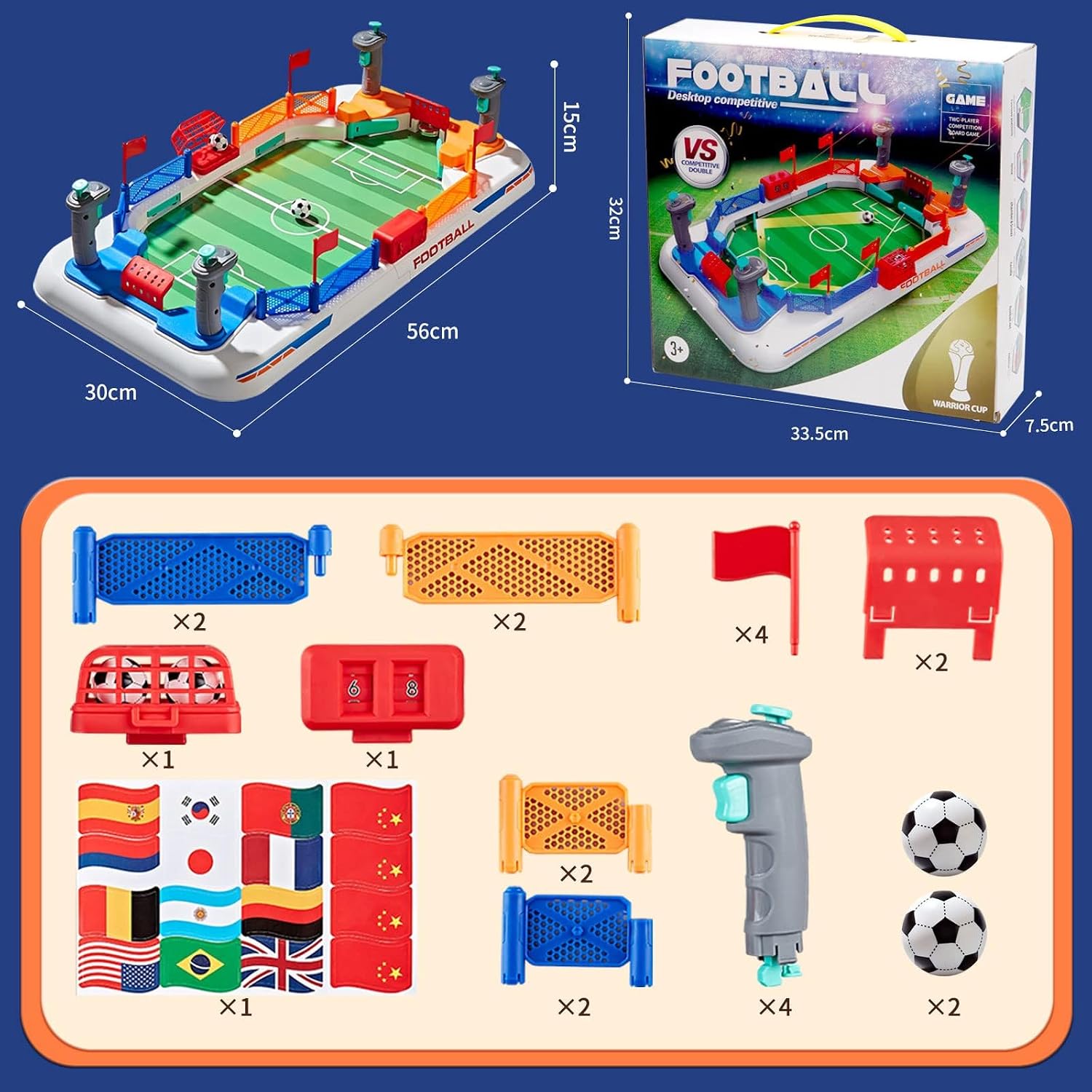Detalle 2 de TGHIJKK Mini Foosball Table 3-12