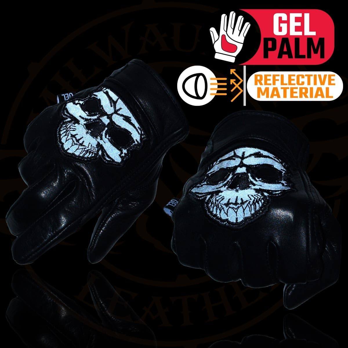 Thumbnail 1 de Milwaukee Leather Motorcycle Gloves, LG