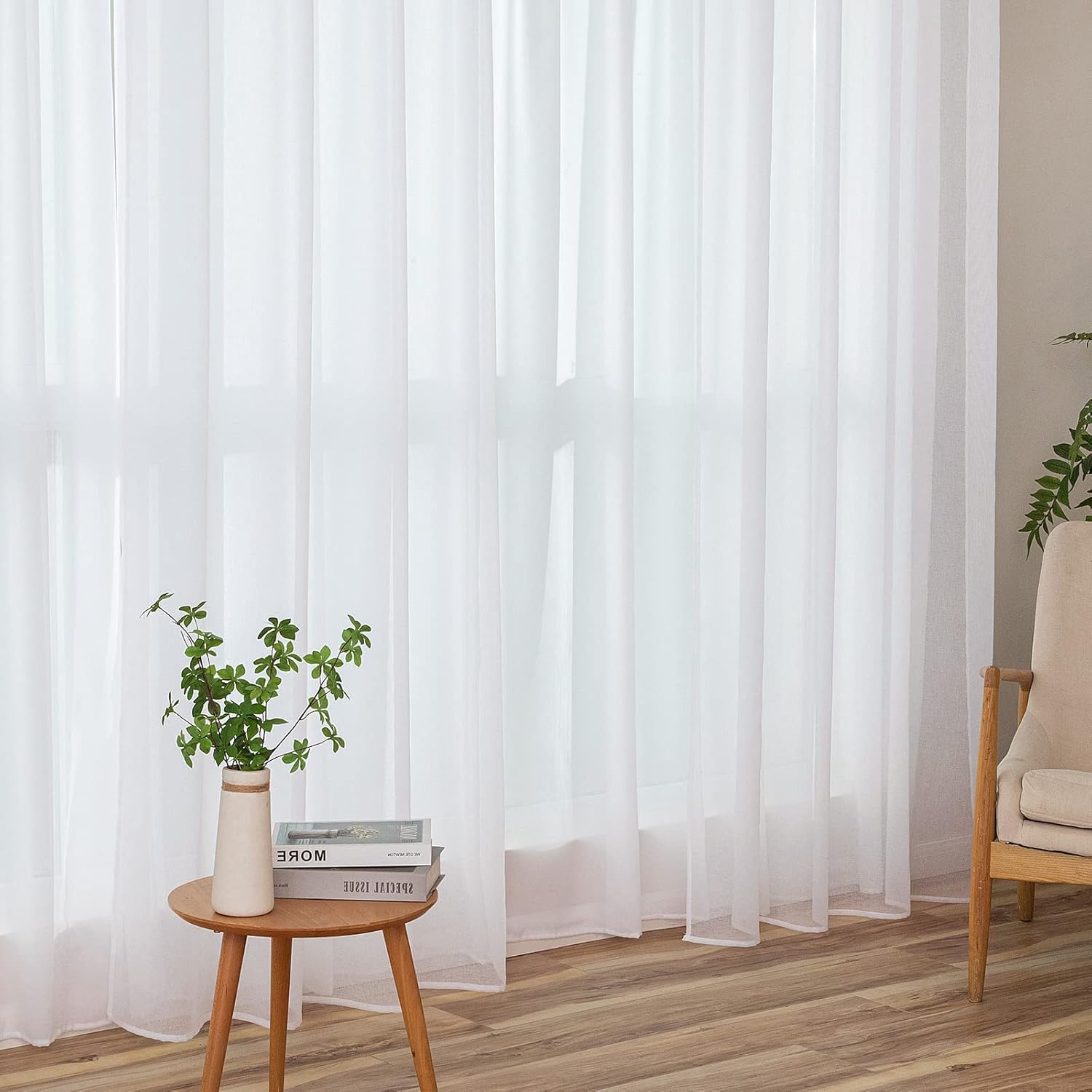 Thumbnail 1 de MIULEE Paneles Transparentes Blancos 🏡 140x122 cm
