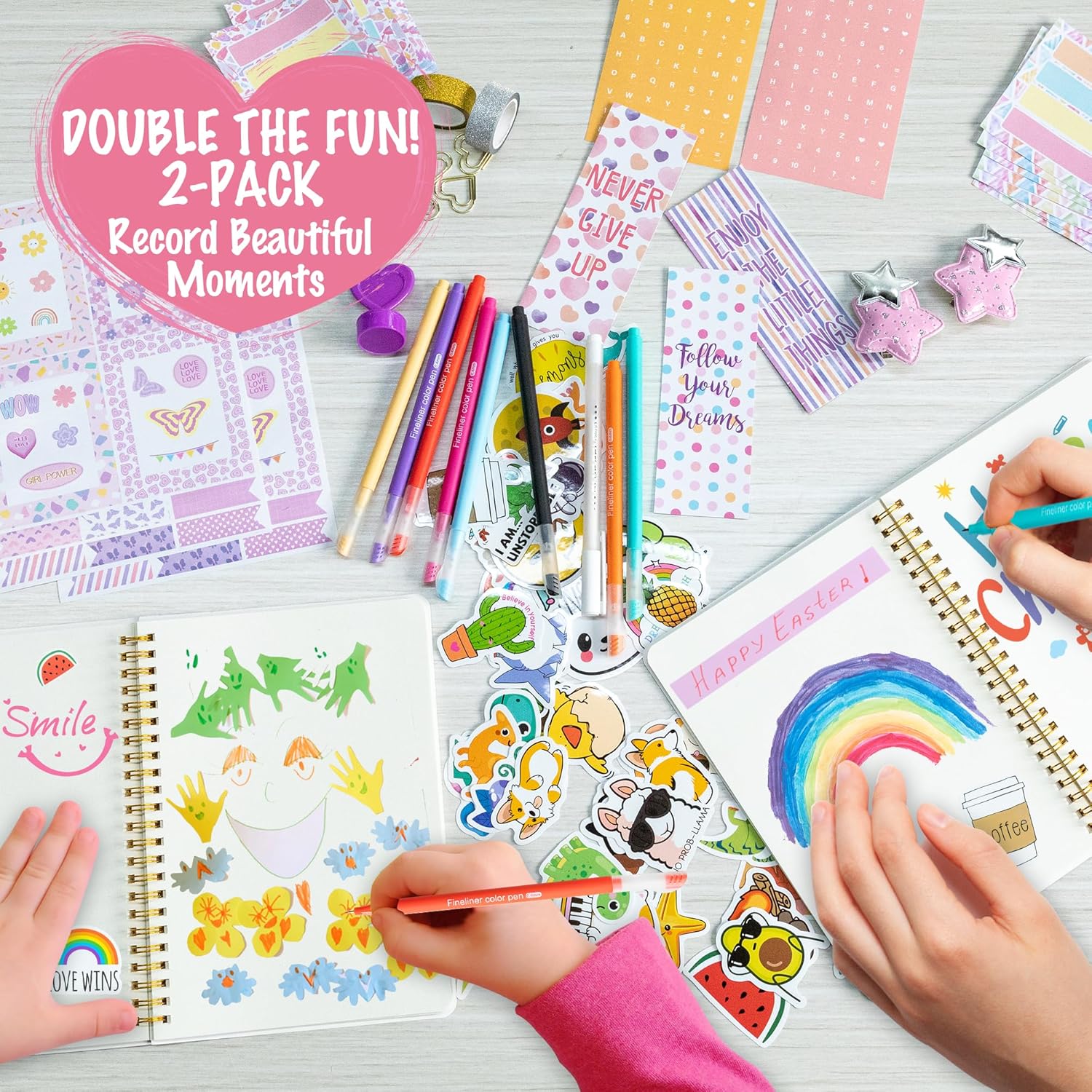 Thumbnail 5 de HoomTop journal kit 98 pieces for girls
