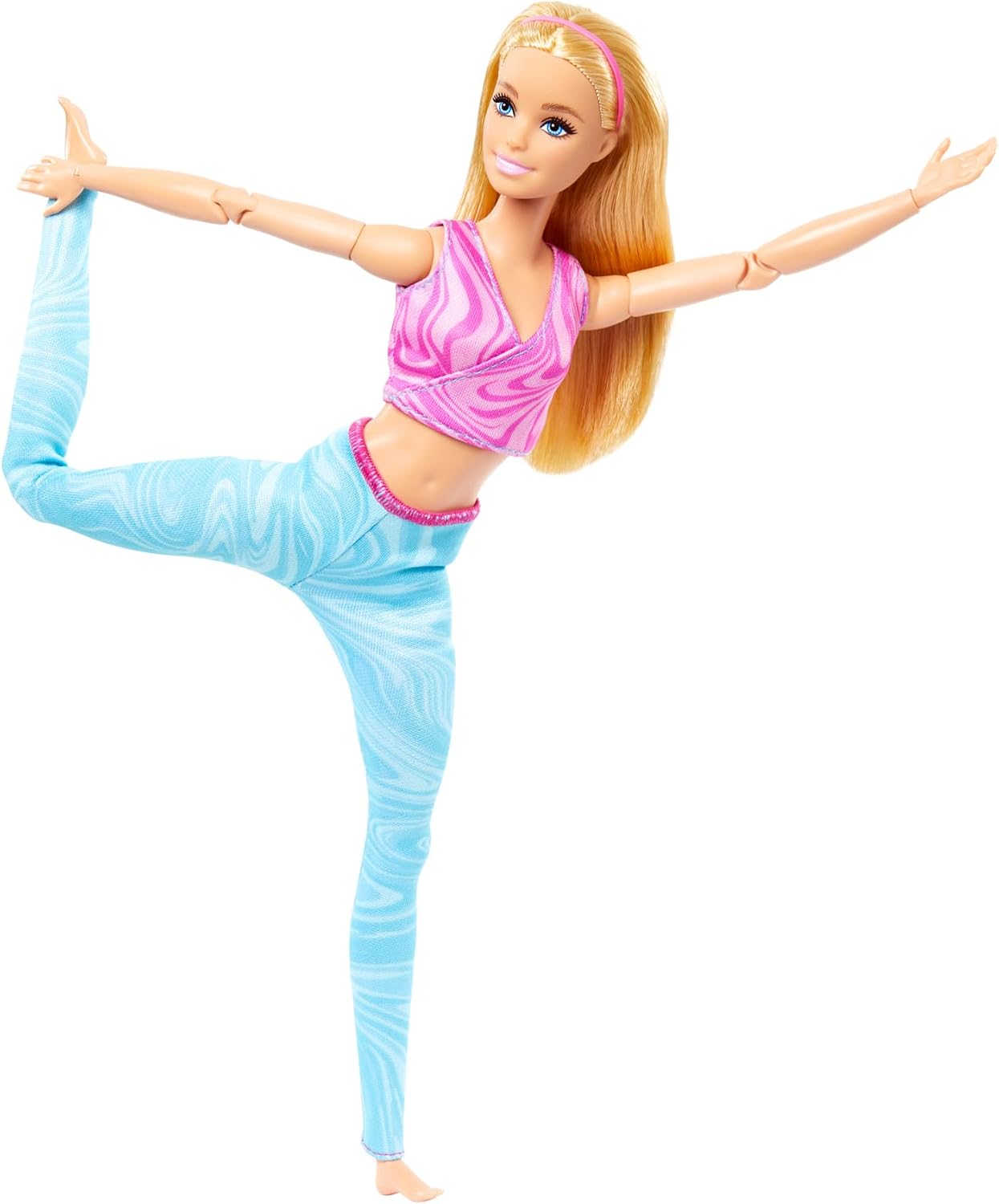 Thumbnail 3 de Barbie Poupée Barbie Fitness HRH27 aux cheveux blonds, 22 points d’articulation