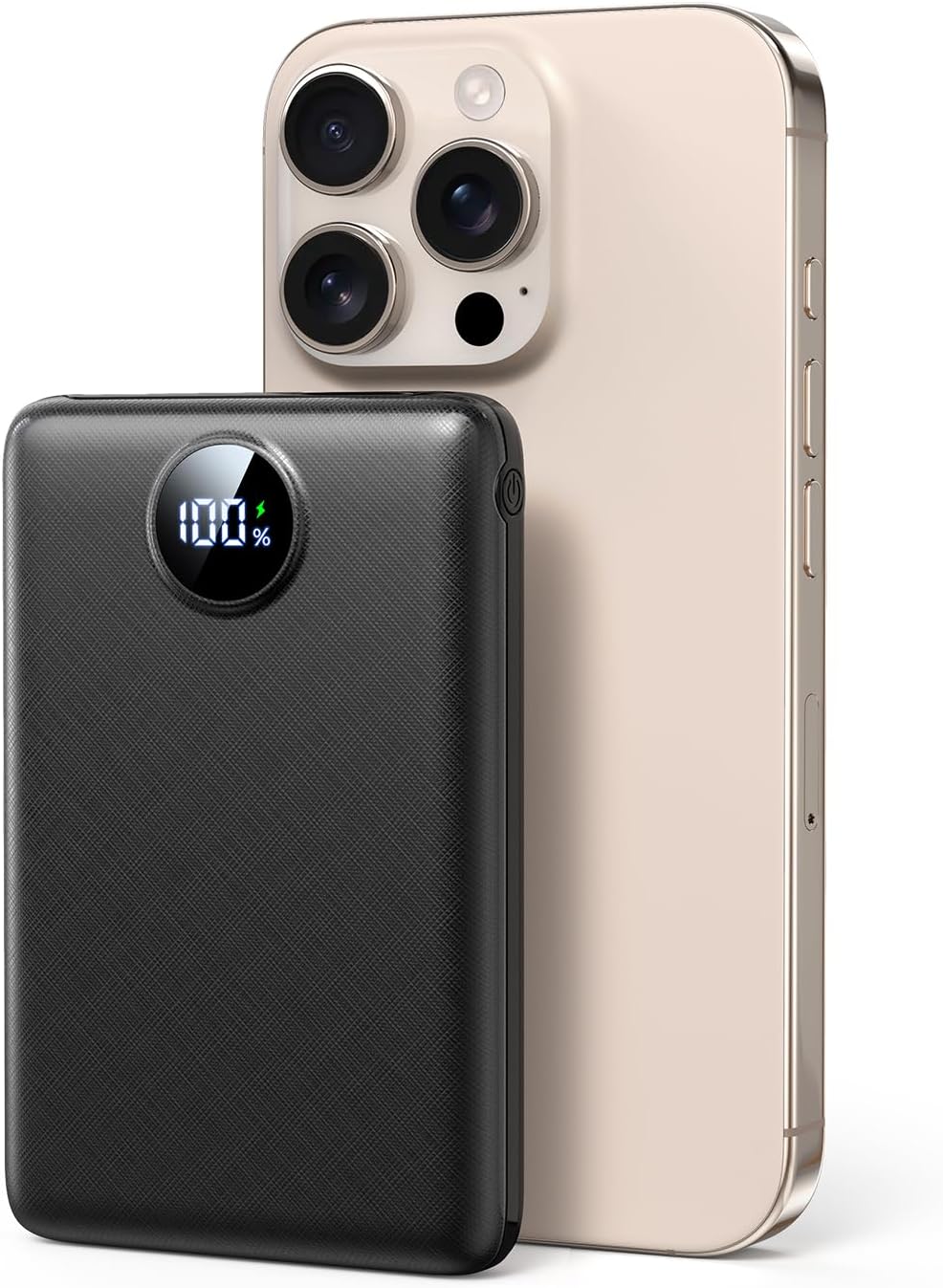 Detalle de Power Bank 10000mAh 22.5W Fast Charging with LED Display – Portable USB-C PD/QC Power Pack