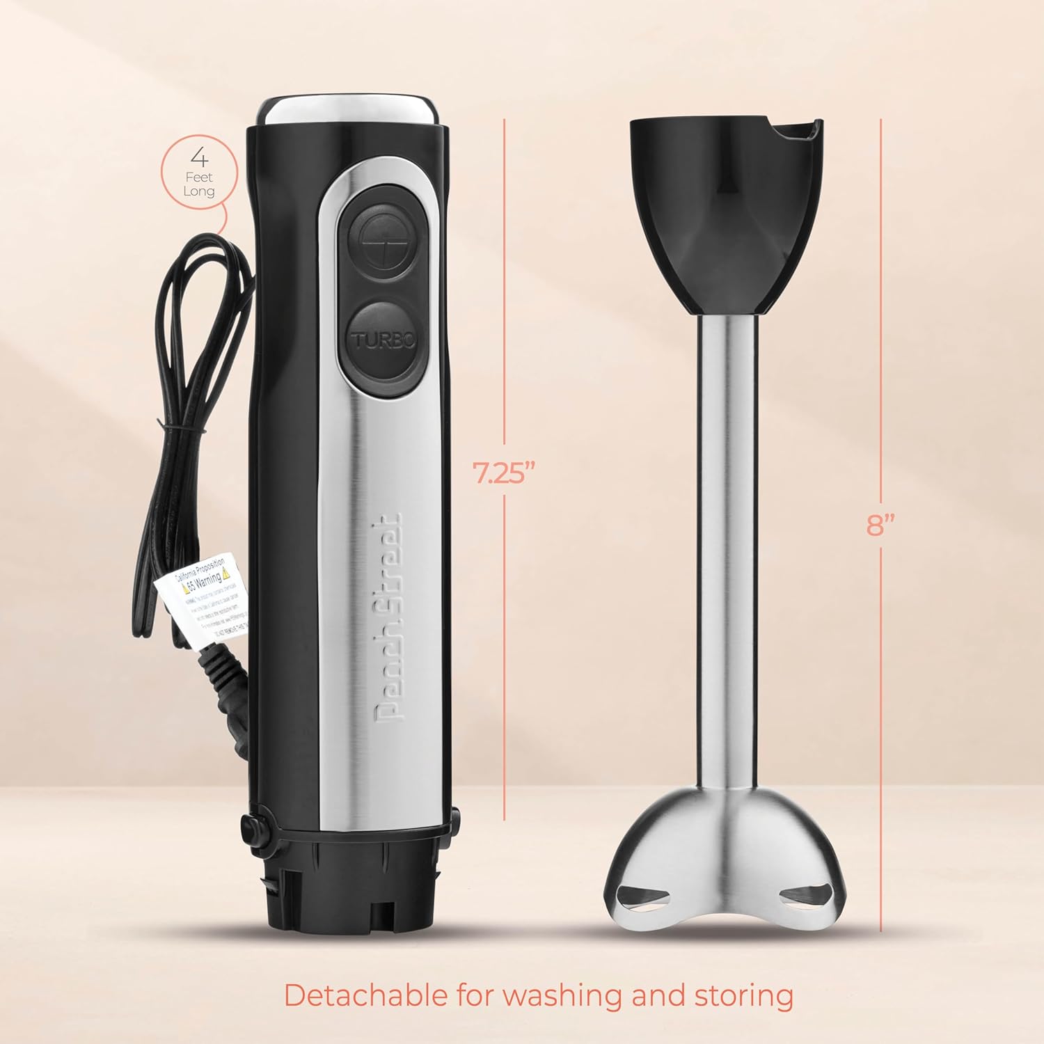 Thumbnail 5 de Powerful Immersion Blender 500W for Smoothies 🍽