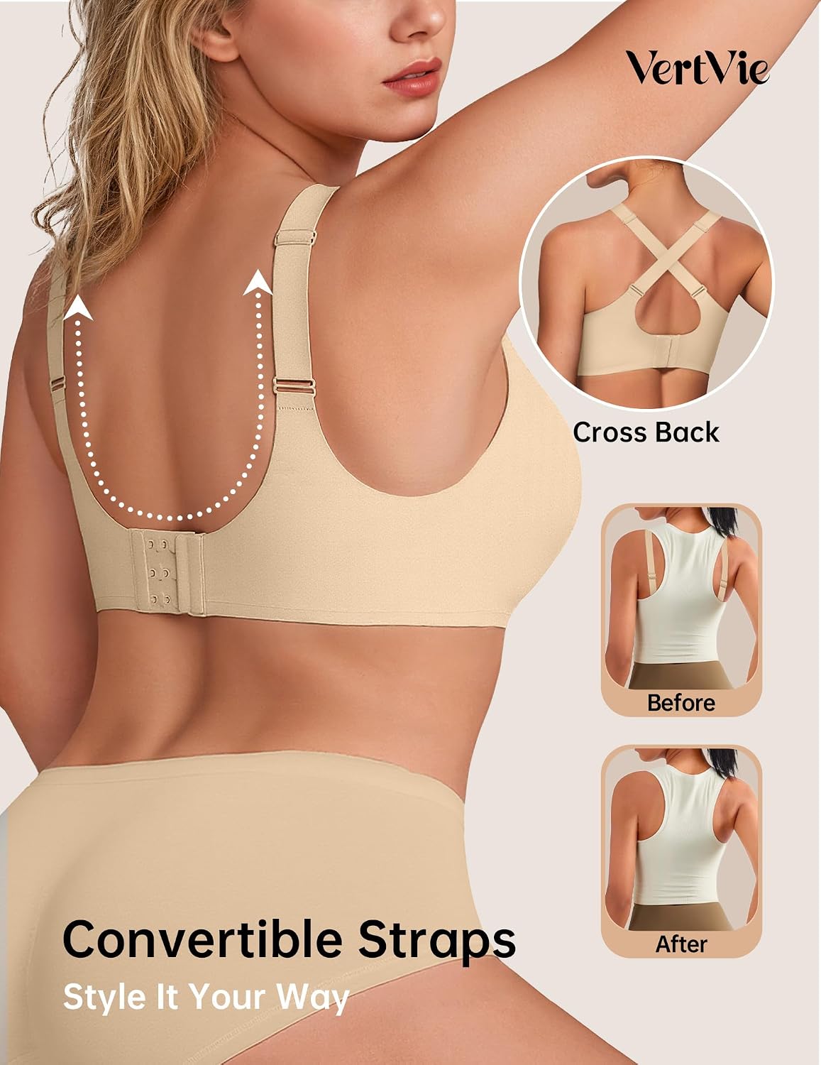 Thumbnail 2 de Vertvie Wireless Seamless Mesh Bra