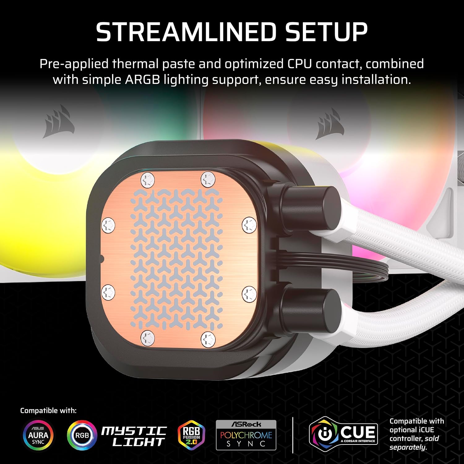 Detalle de Corsair NAUTILUS 360 RS 360mm liquid CPU cooler