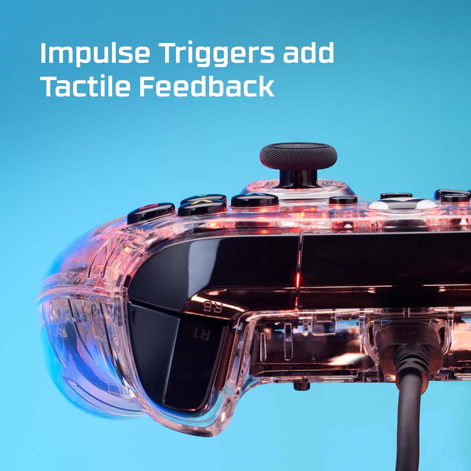 Thumbnail 4 de HyperX Clutch Gladiate RGB: controller cablato USB‑C con licenza Xbox, pulsanti programmabili e jack audio 3,5 mm