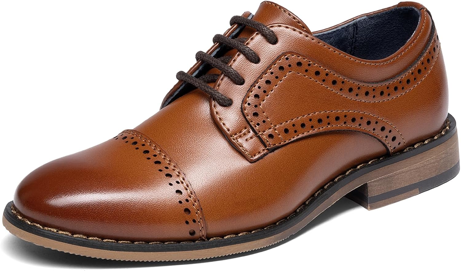 Thumbnail 6 de Bruno Marc Boy's Prince-K1 Classic Oxfords Dress Shoes
