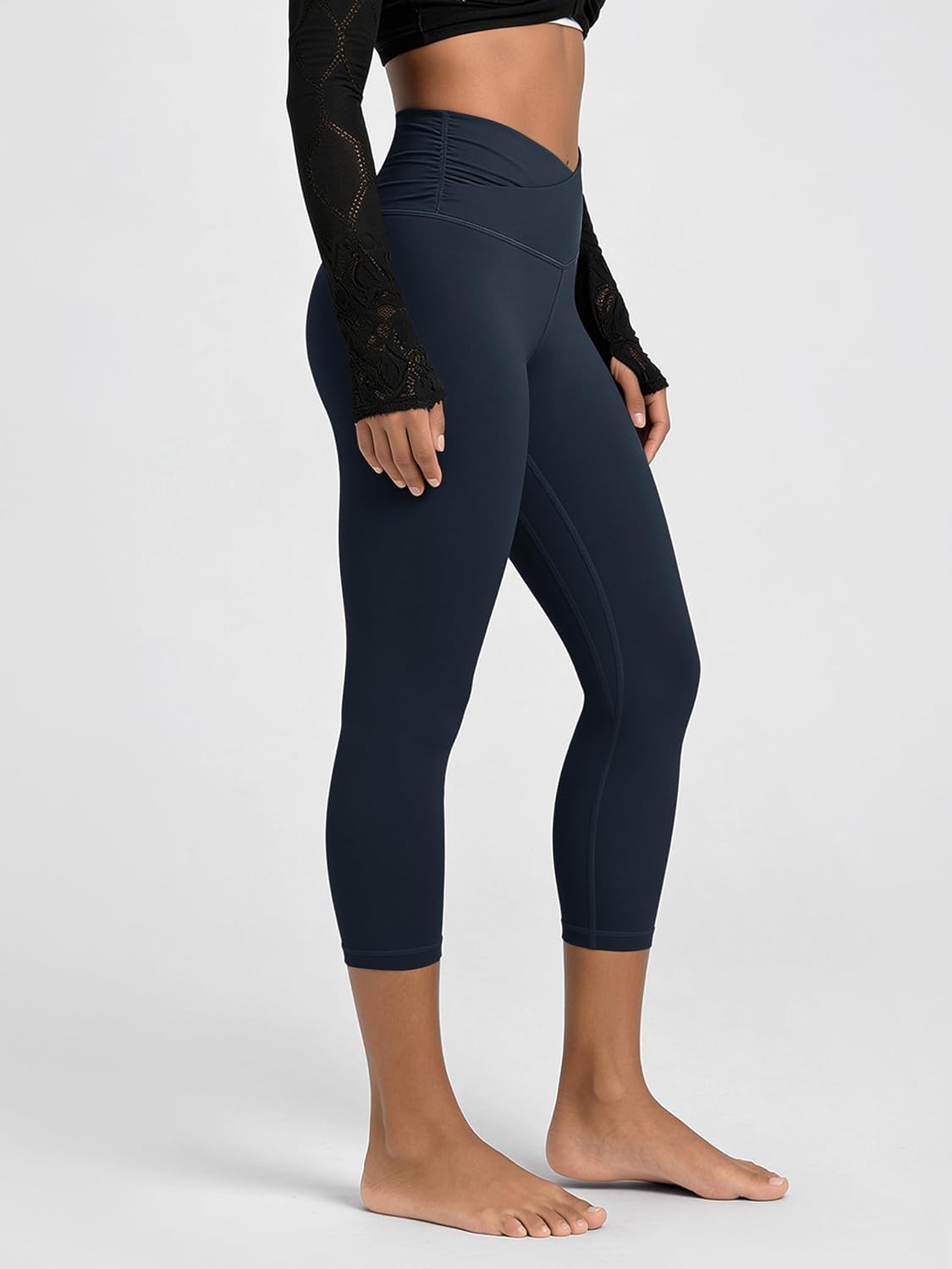 Thumbnail 1 de ODODOS Cross Waist Yoga Leggings 25" 🧘♀