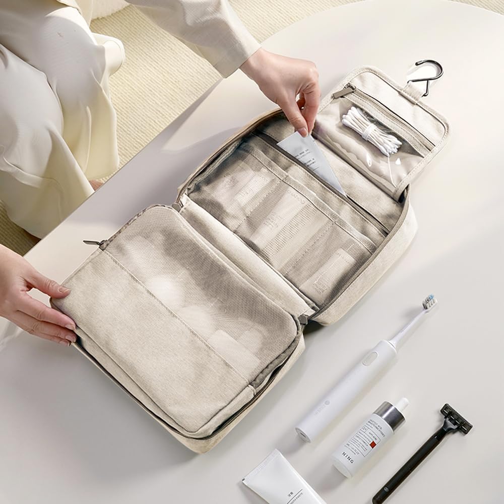 Detalle 2 de Bansga Kulturbeutel Beige für Damen & Herren