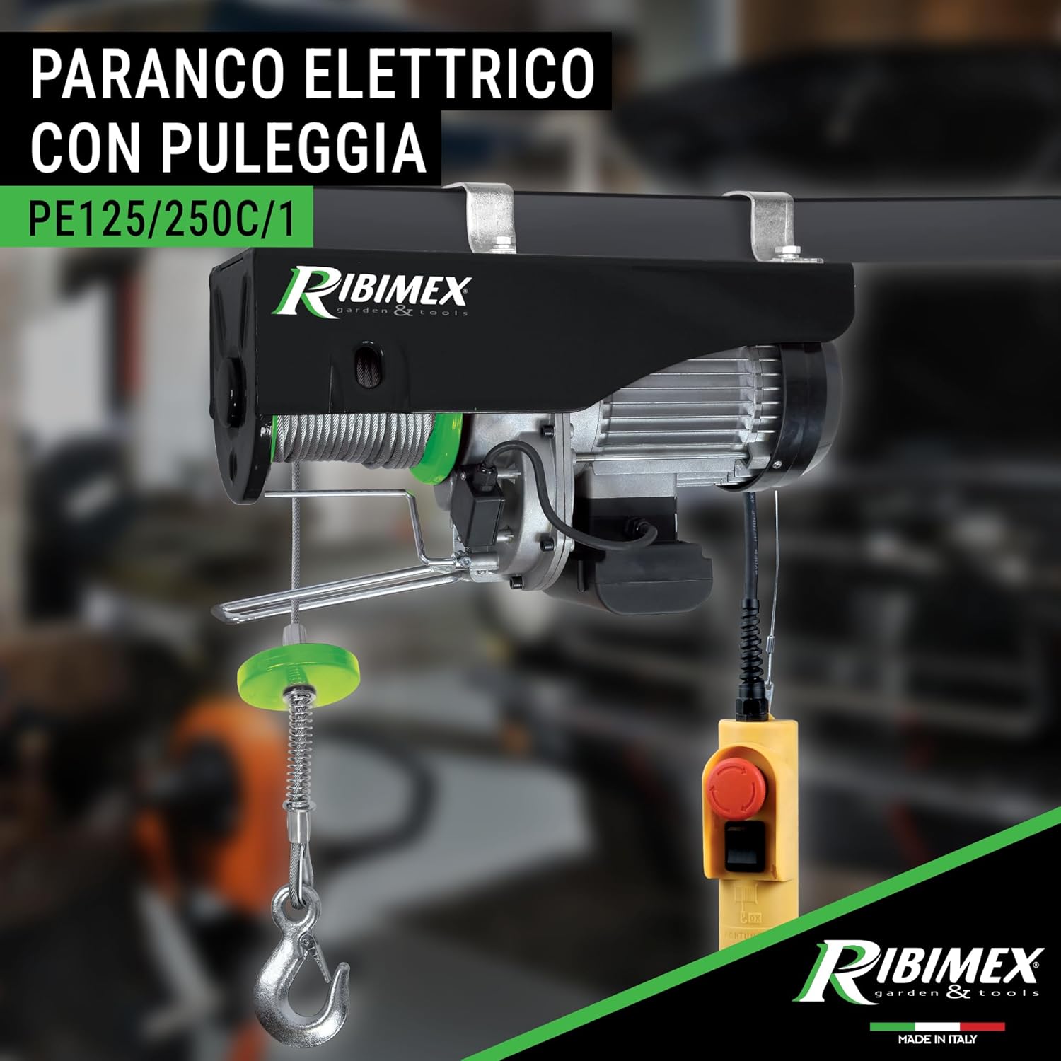 Thumbnail 1 de Ribimex Paranco Elettrico PE125/250C/1: sollevamento affidabile per uso domestico e industriale