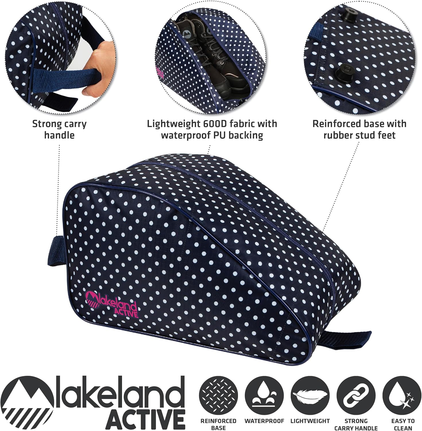 Thumbnail 1 de Lakeland Active Mosedale Waterproof Walking Boot Bag - Navy Spot