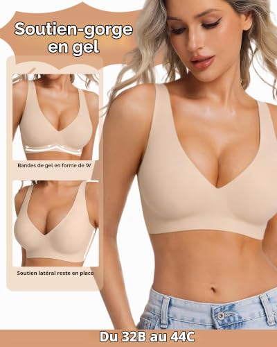 Thumbnail 1 de HOWIN Soutien Gorge sans Armature Comfit Brassiere Plongeant Femme