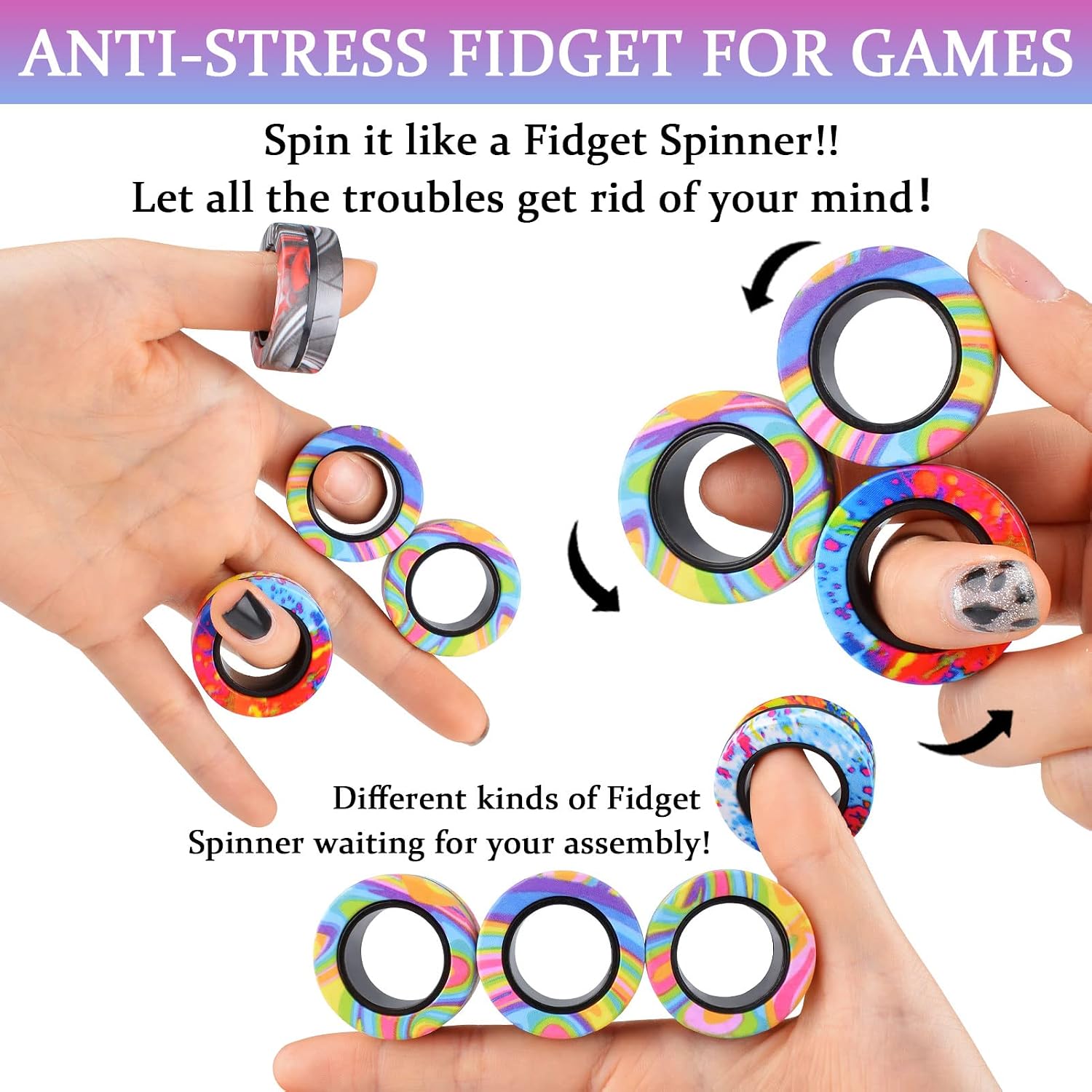 Detalle 2 de Cevioce 9-piece Magnetic Rings