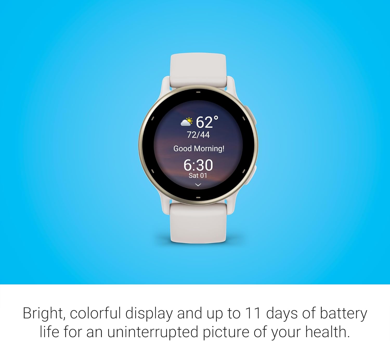 Detalle de Garmin vívoactive 5 42mm Ivory — Health & Fitness GPS Smartwatch