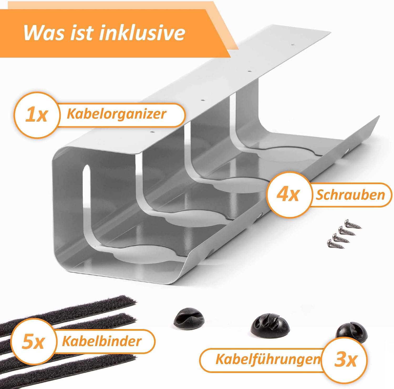 Detalle 2 de Stilemo Kabelmanagement am Schreibtisch 43 cm