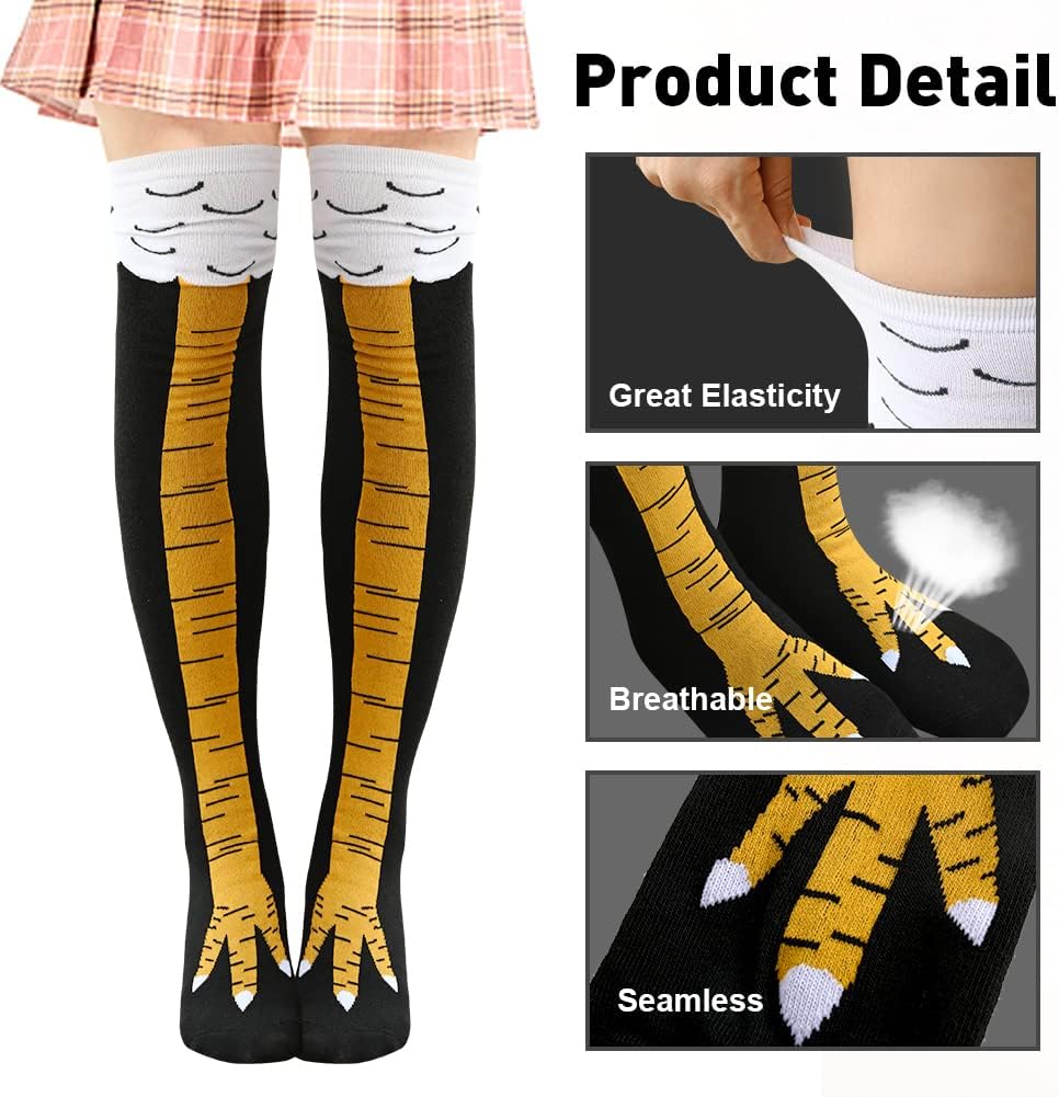 Thumbnail 2 de Abnaok 3-Pack Chicken Leg Socks 19.7"