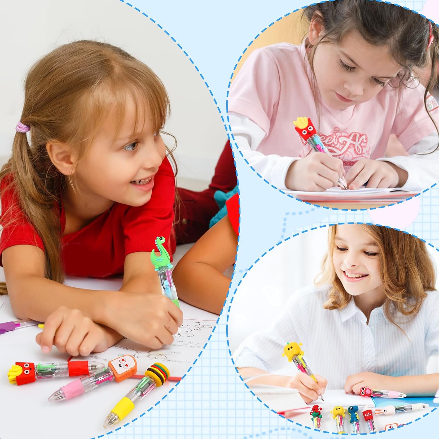 Thumbnail 5 de WIURGOHA 64-Pack Mini Multicolour All-in-One Pens (4 in 1) for Kids