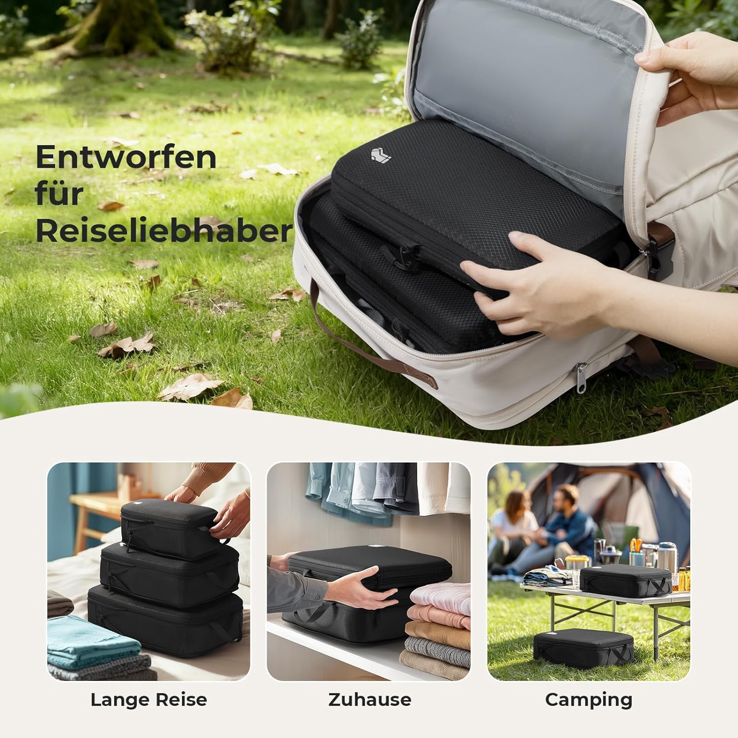 Thumbnail 6 de Packing Cubes Compression 8er Koffer Organizer