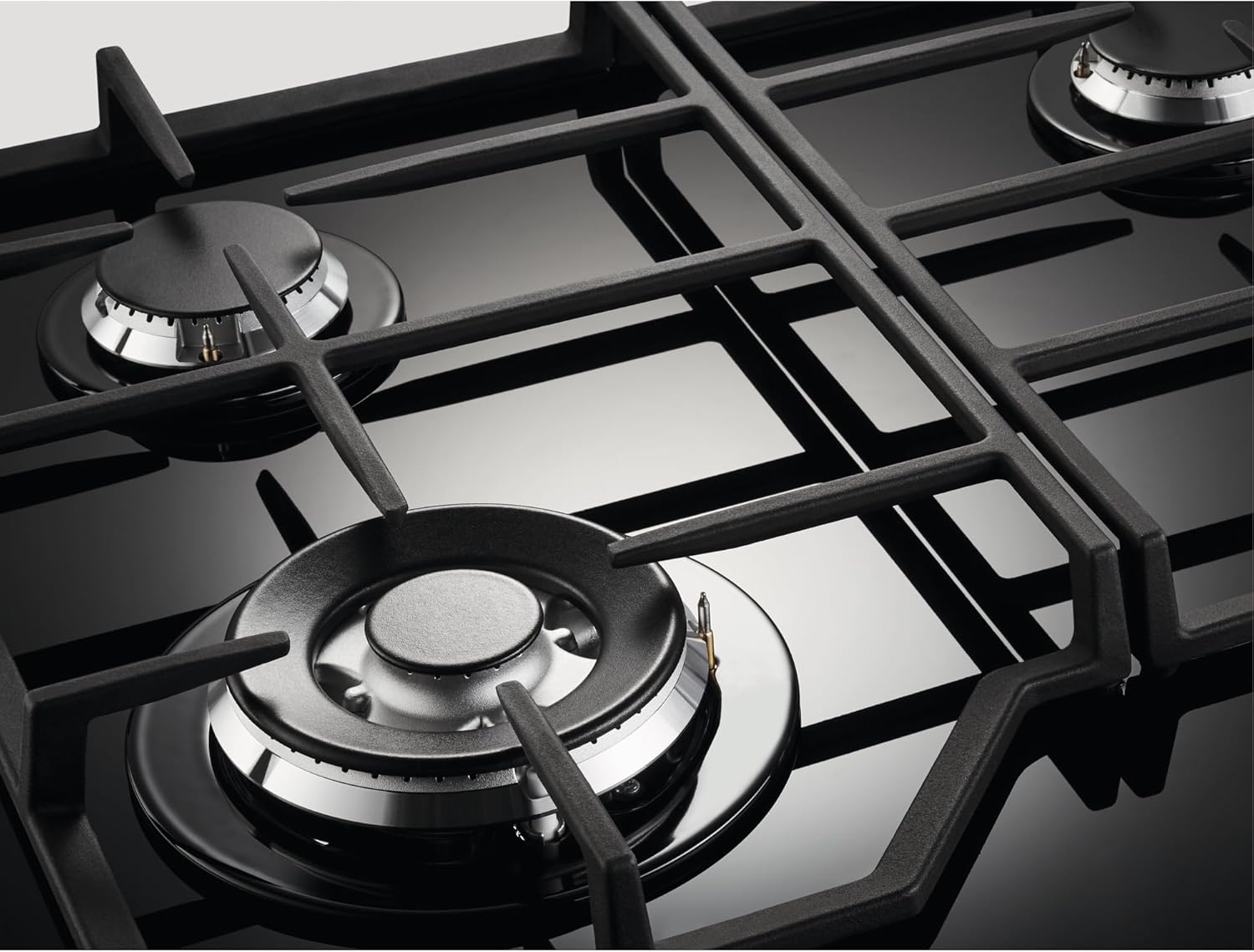 Thumbnail 2 de Electrolux EGM6343YAK Serie 600 Piano cottura a gas da incasso 60 cm in vetro nero, 4 fuochi