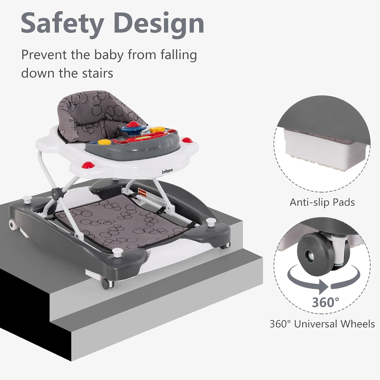 Detalle 2 de INFANS 5-in-1 Baby Walker