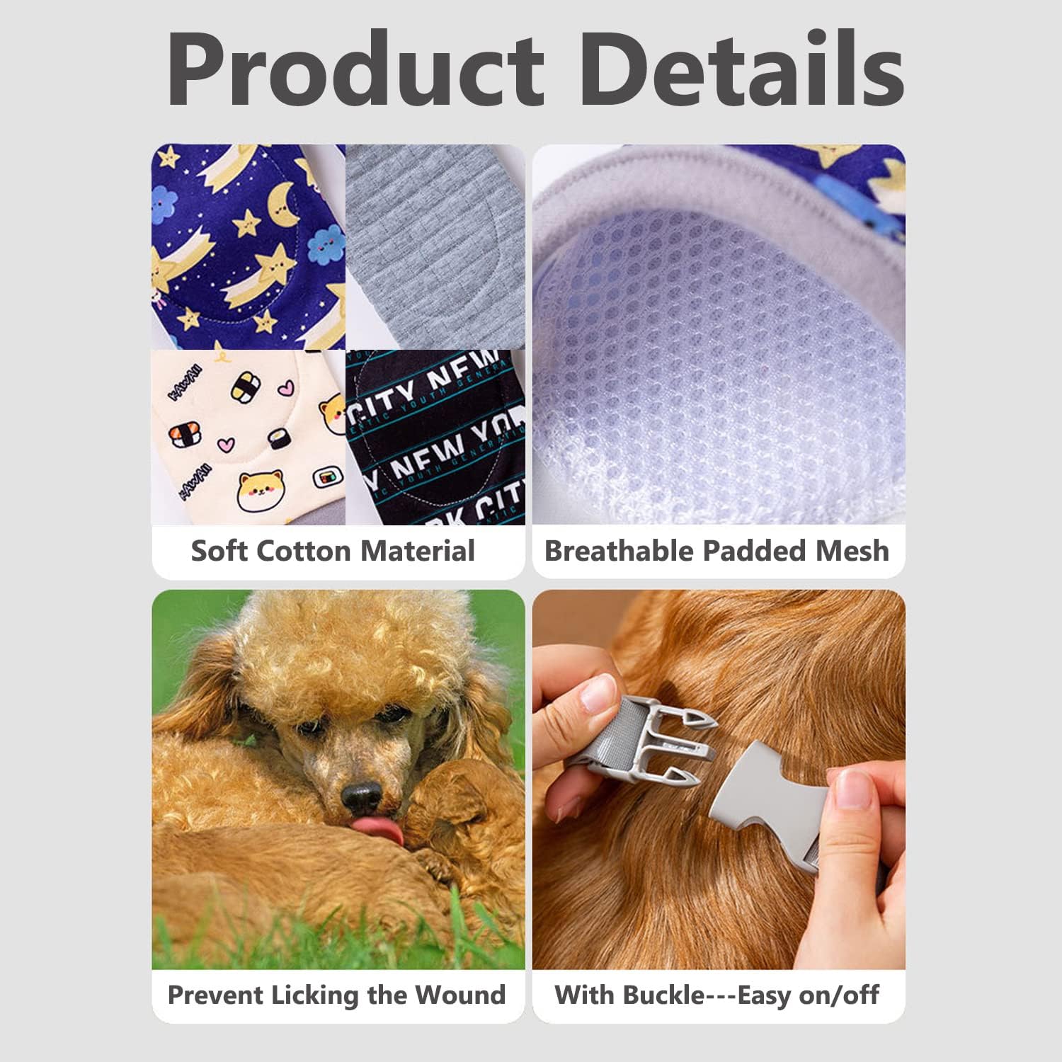 Thumbnail 2 de MeiAOBest Dog Front Leg Joint Protector Sleeve (Mesh Pad) – Size L, for Medium Dogs