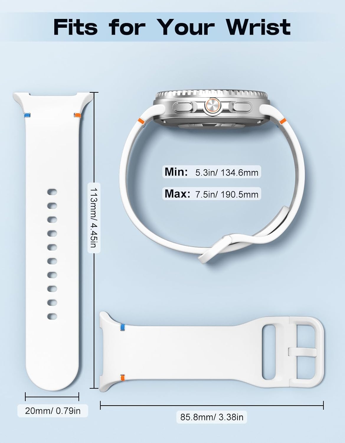 Thumbnail 4 de MoKo Sport Strap for Galaxy Watch 8 44mm