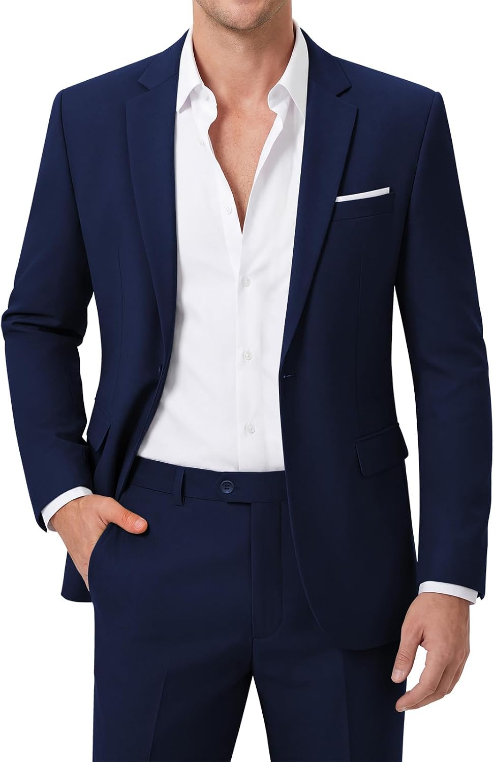 Detalle de MAGE MALE Men's Suit Set in Polyester-Rayon Blend