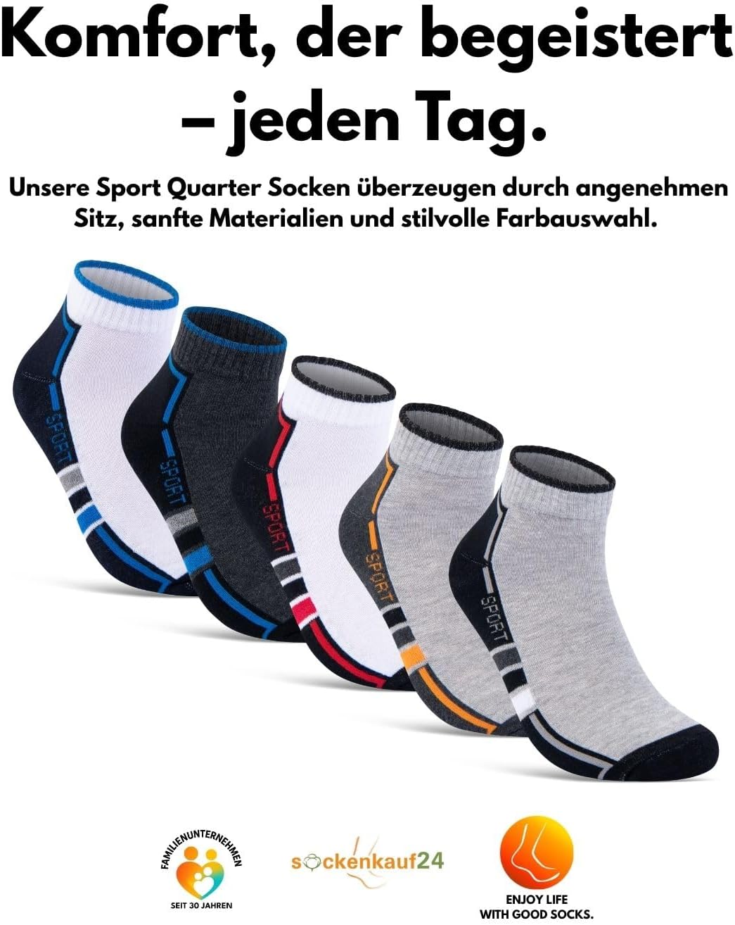 Thumbnail 6 de Sneaker Socken 6 Paar gepolstert