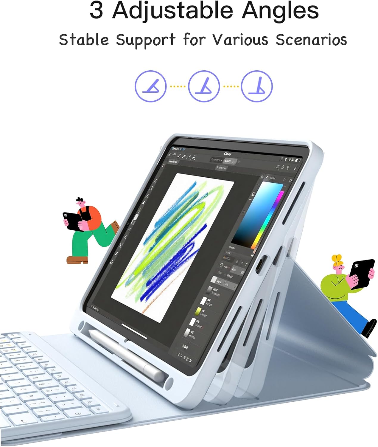 Detalle 2 de Inateck iPad 10th Generation Case with Keyboard