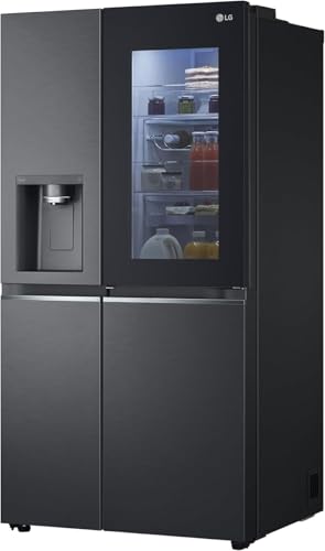 Detalle de LG GSXV90MCDE: Side-by-Side mit 628 L, InstaView, Door-in-Door und Total No Frost