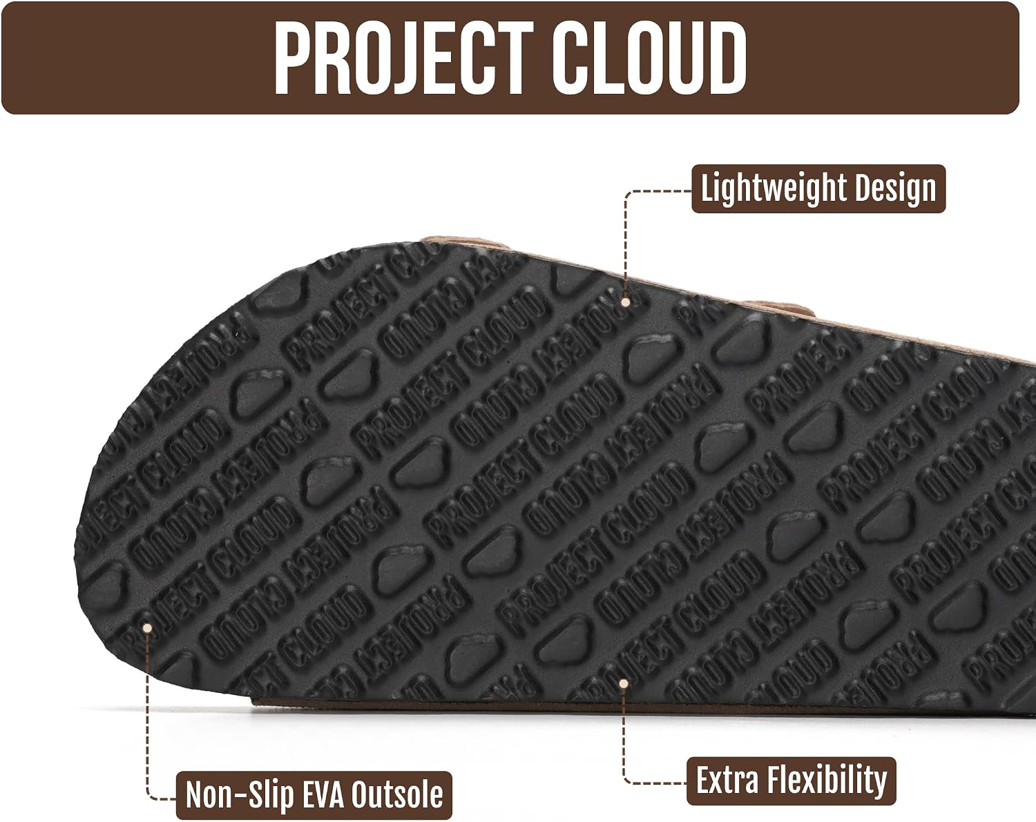 Detalle 2 de Project Cloud Genuine Leather Women's Sandals 2026 👡