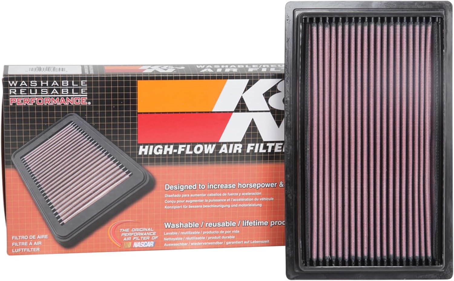 Detalle de K&N filtre à air remplacement pour Fiat Sedici et autres