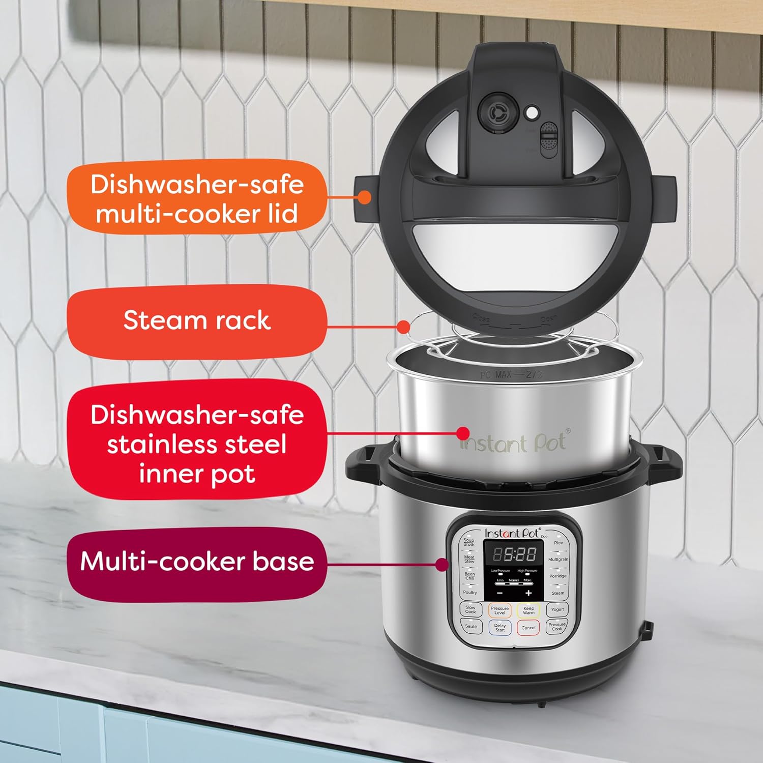 Thumbnail 5 de Instant Pot IP-DUO60 6-Quart 1000W Multi Cooker 🍲