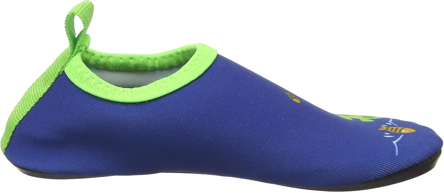 Detalle de Playshoes Unisex Kinder Barfuß-Schuhe – Wasserschuh mit rutschhemmender Sohle und UV-Schutz 50+