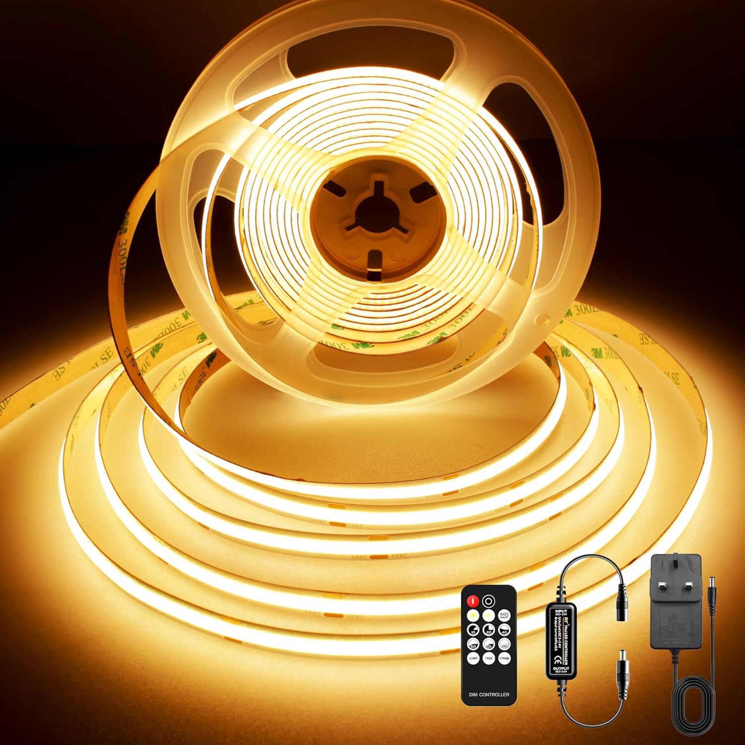 BERIXDEEP COB LED Strip 5m 2700K