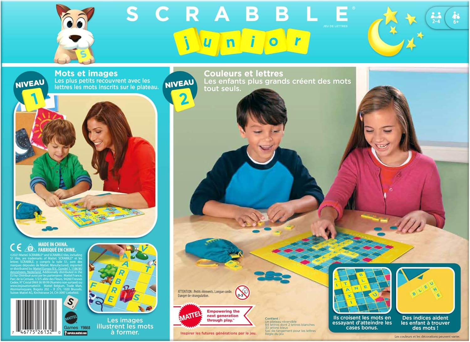Thumbnail 4 de Mattel Games Scrabble Junior – Jeu de Société pour Enfant, dès 6 ans (Version Française, Y9668)
