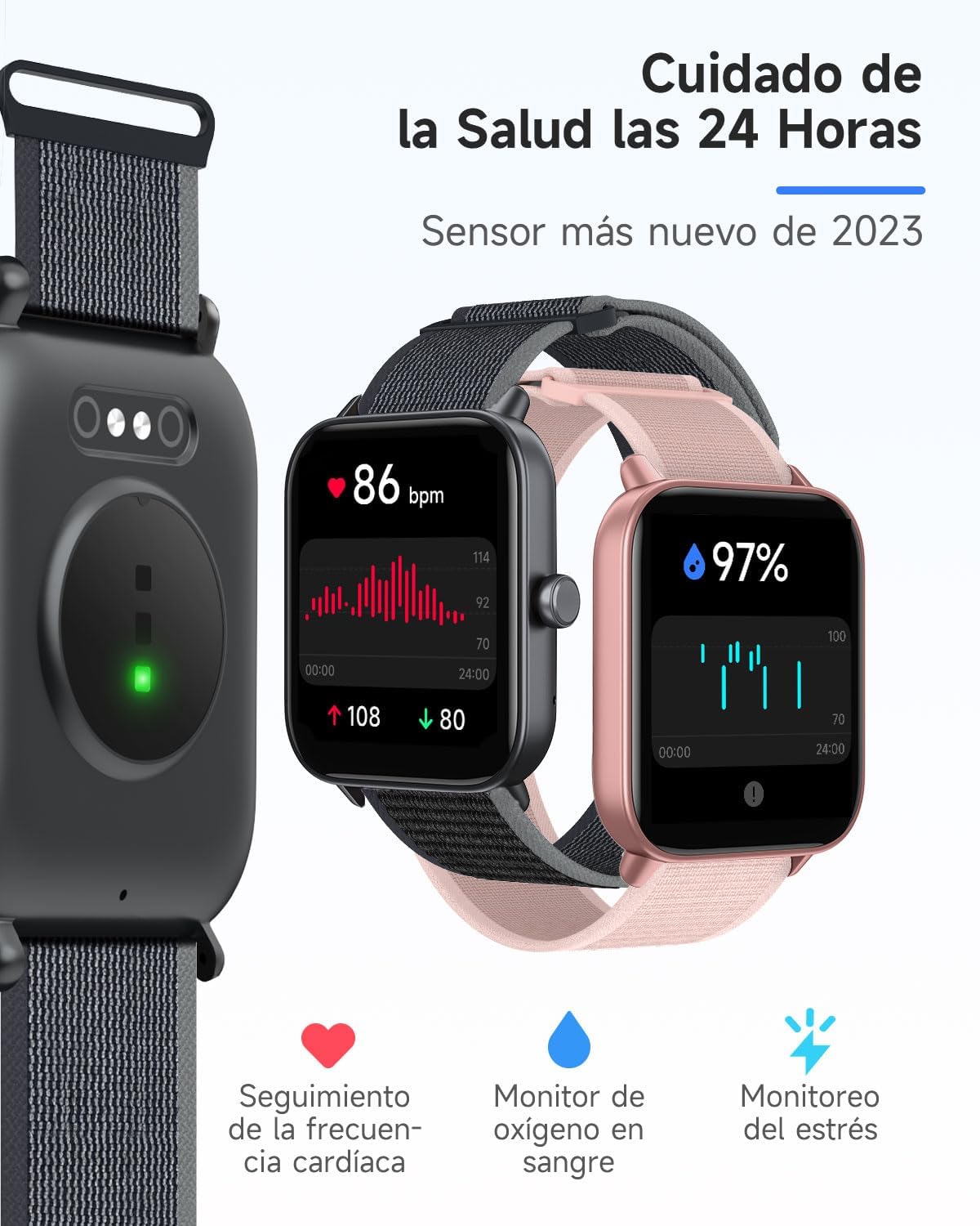 Detalle de TOOBUR Reloj Inteligente Deportivo IP68 con Alexa 🕒