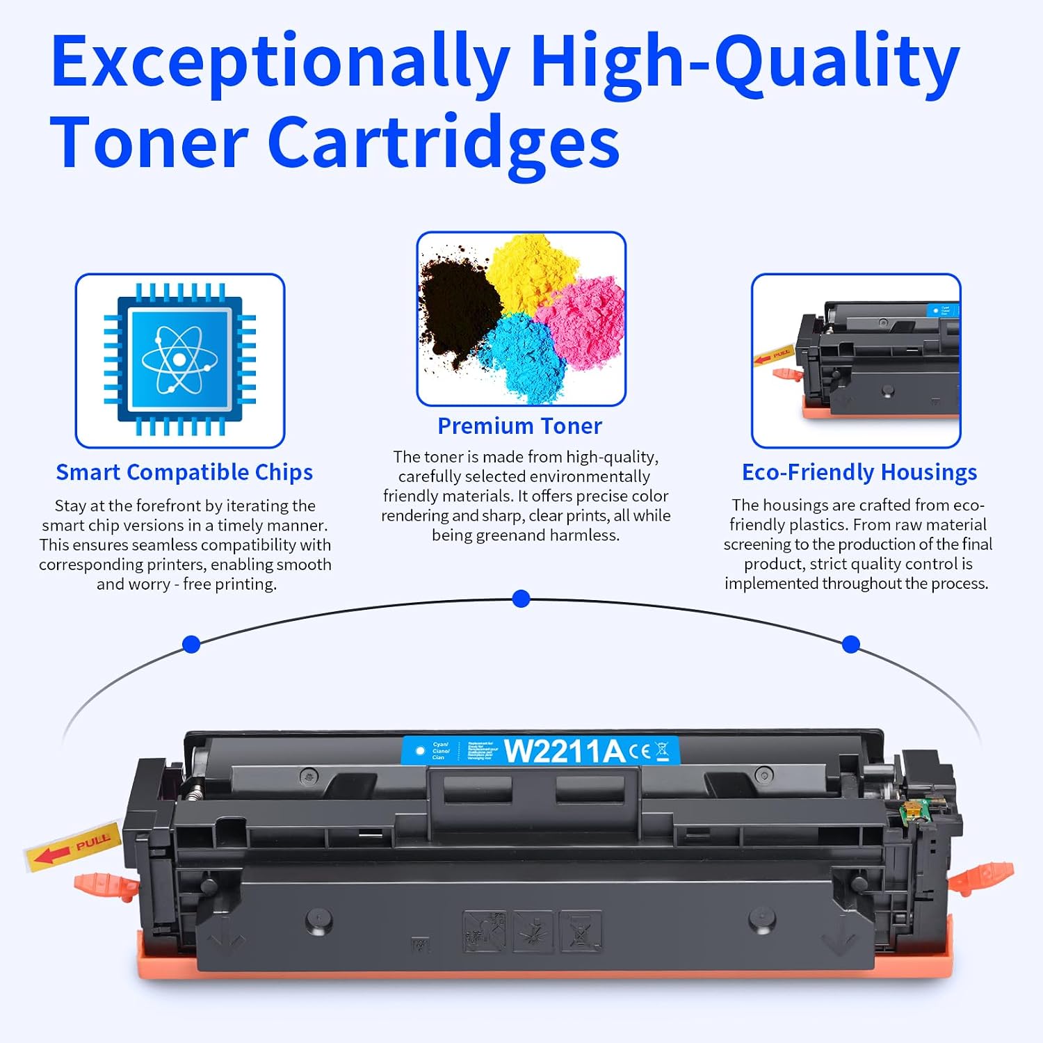 Detalle 2 de Lemero 207A Toner Set 4er‑Pack für HP Farb-Laserprinter 🎨