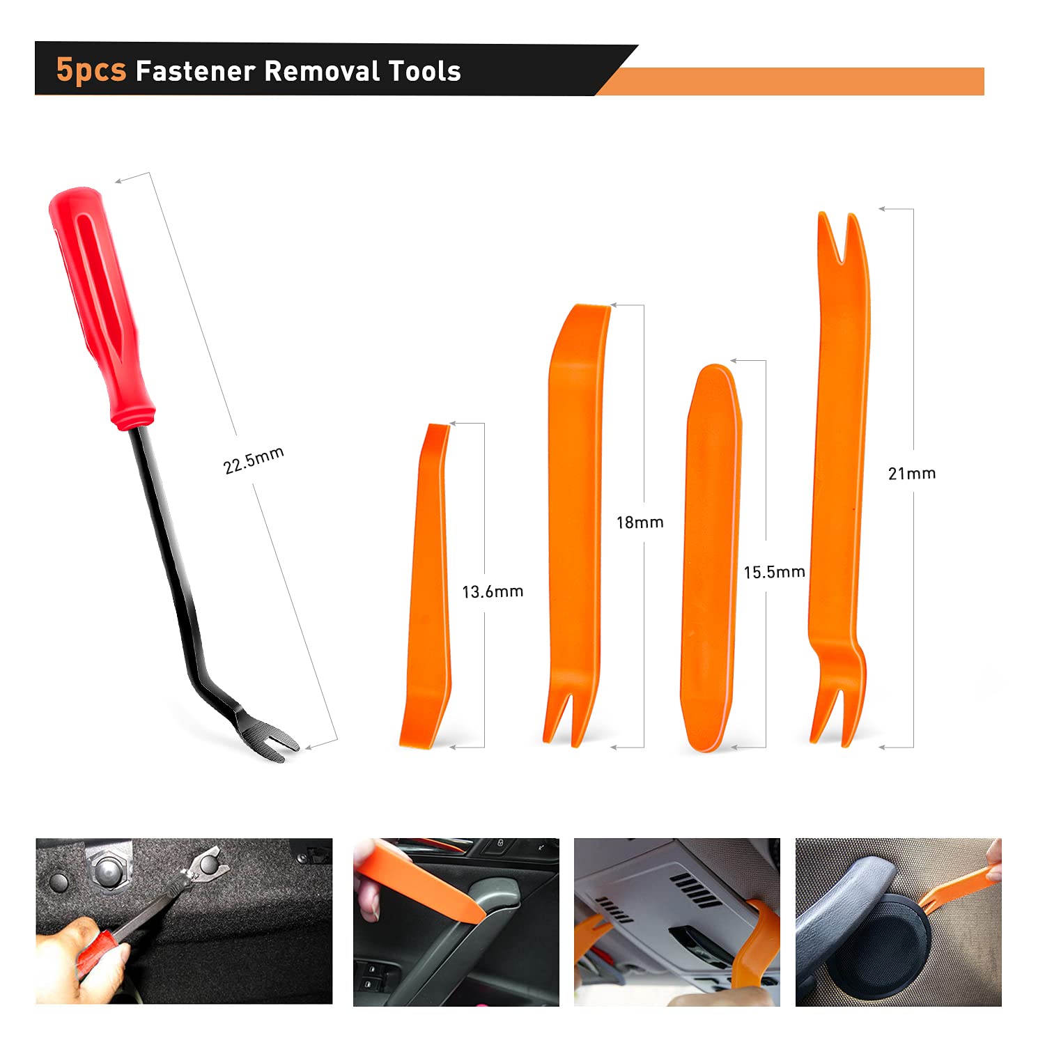 Detalle de GOOACC 680-Piece Car Push Retainer Clips & Auto Fasteners Assortment Kit (Nylon Bumper & Fender Rivets)