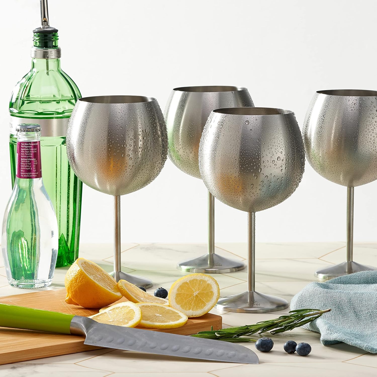 Thumbnail 3 de Oak & Steel - Set de 4 Copas Inoxidadbles para Cócteles 🥂