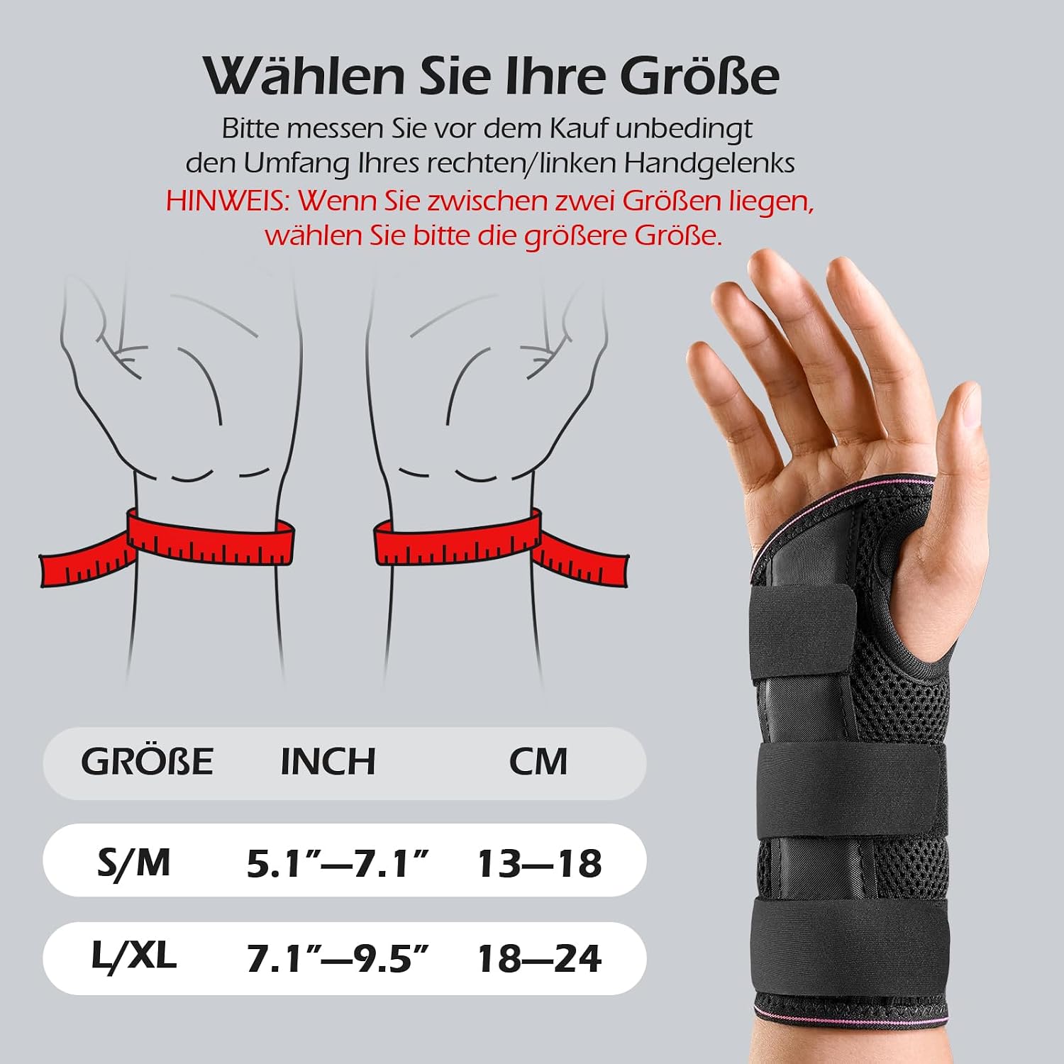 Thumbnail 5 de FREETOO Handgelenk Bandage 19 cm