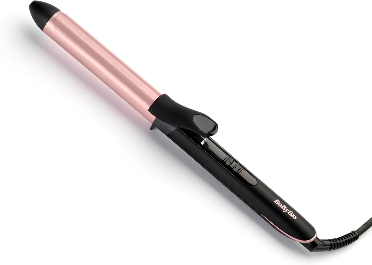 Detalle de BaByliss Rose Quartz Conical Wand C454U: Natural Waves with 13–25mm Precision