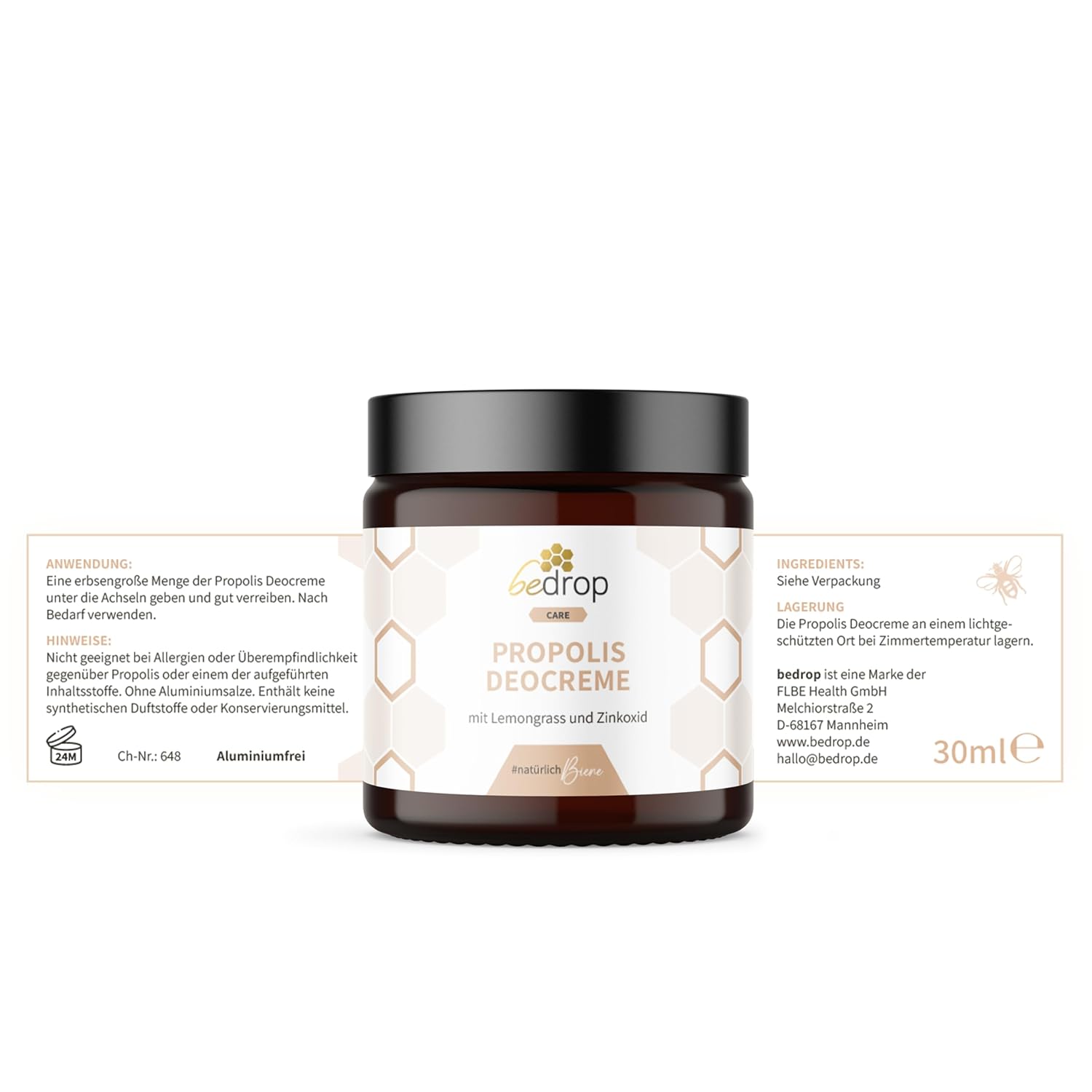 Thumbnail 6 de bedrop Propolis Deo Creme Lemongrass 30ml