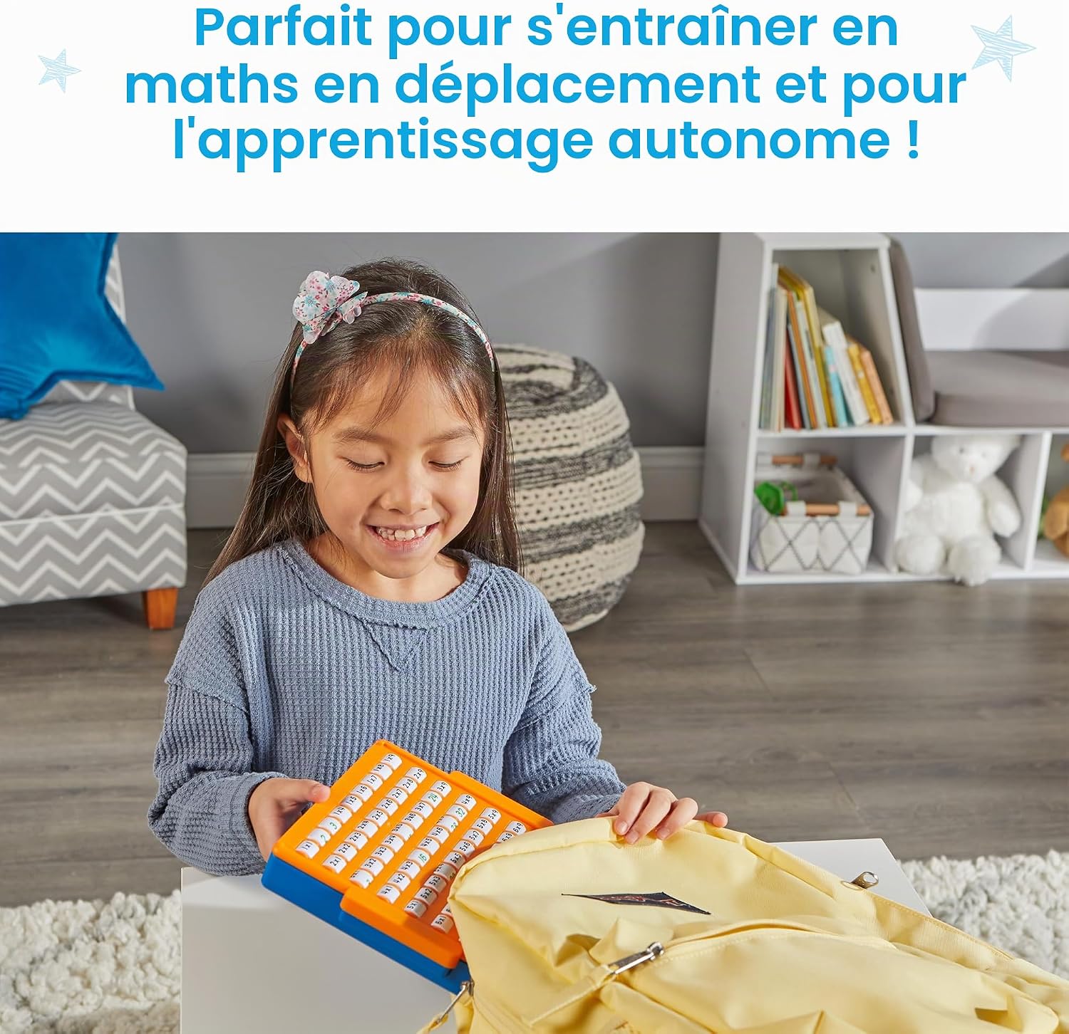 Detalle de Learning Resources Multiplication Practice Board 9 x 9 – oefenbord met draaiknop