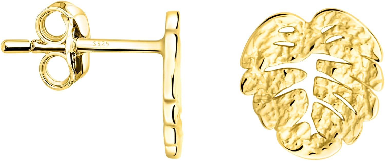 Thumbnail 6 de Ohrringe aus 925 Silber mit Blatt Motiv