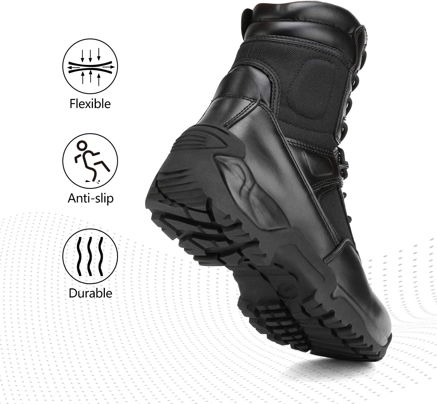 Thumbnail 5 de NORTIV 8 Bottes de Combat Militaires – Bottes Tactiques et Randonnée pour Hommes