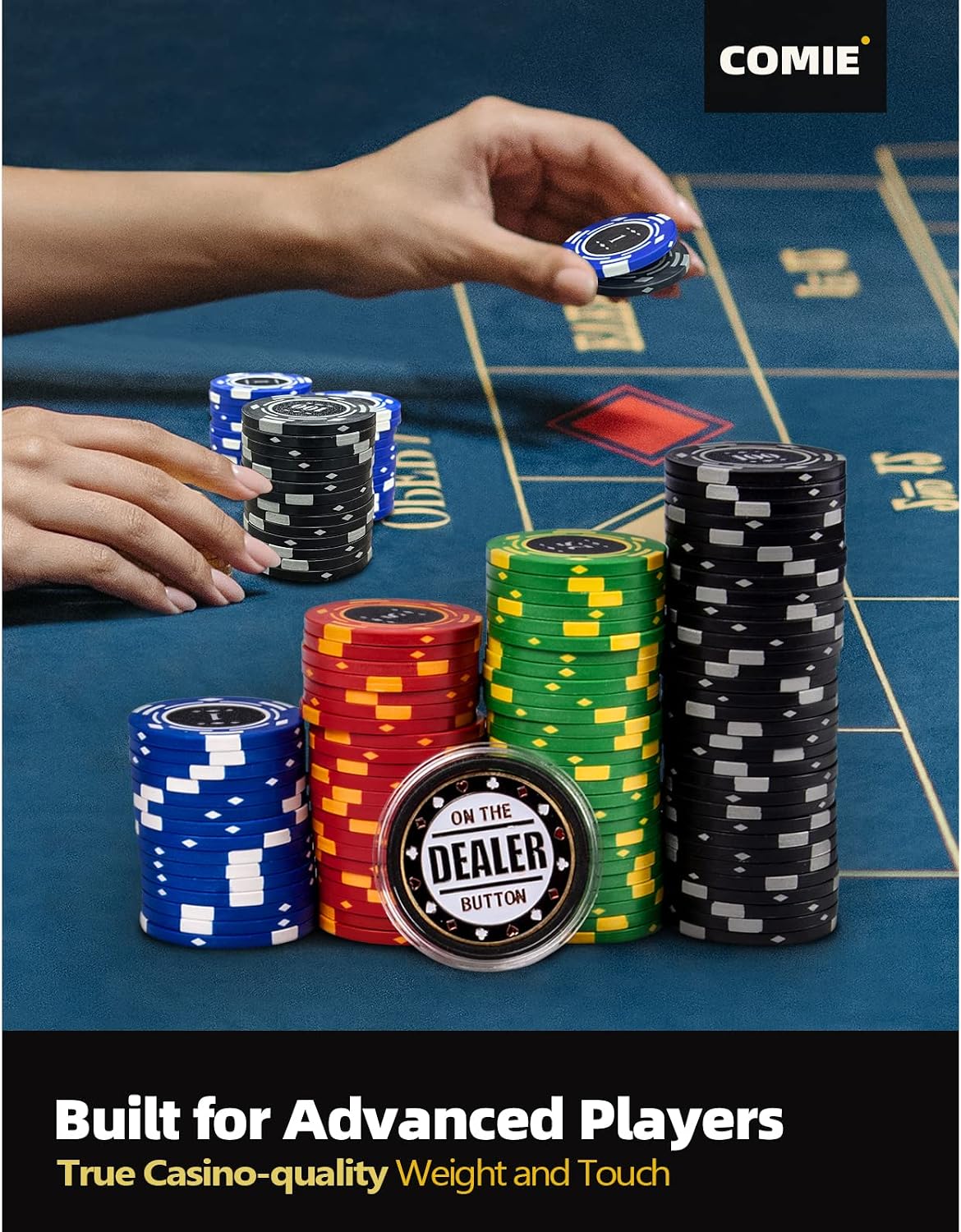 Detalle 2 de Comie Clay Poker Chips 400 PCS, 14 g